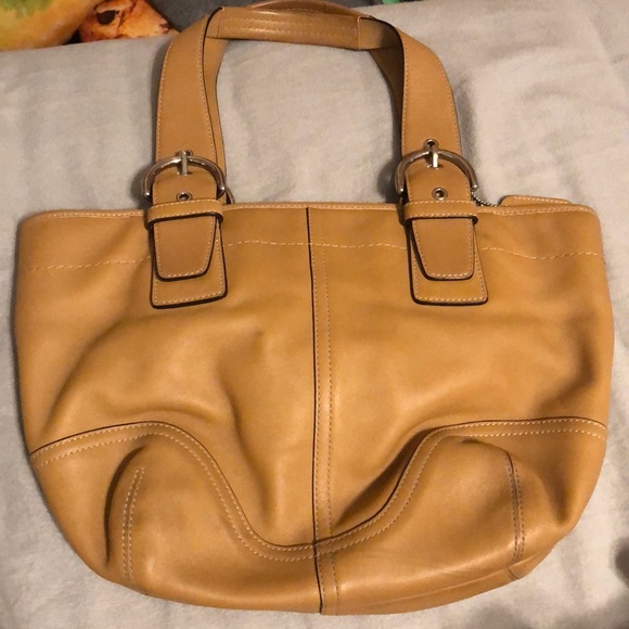 Coach brown handbag purse - Picture 2 of 4